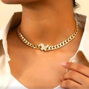 Gold Butterfly Necklace